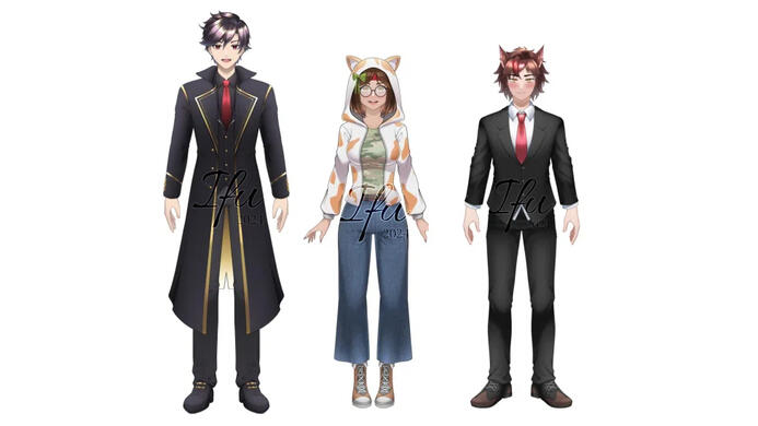 package vtuber model sliced [no rig] 1500k